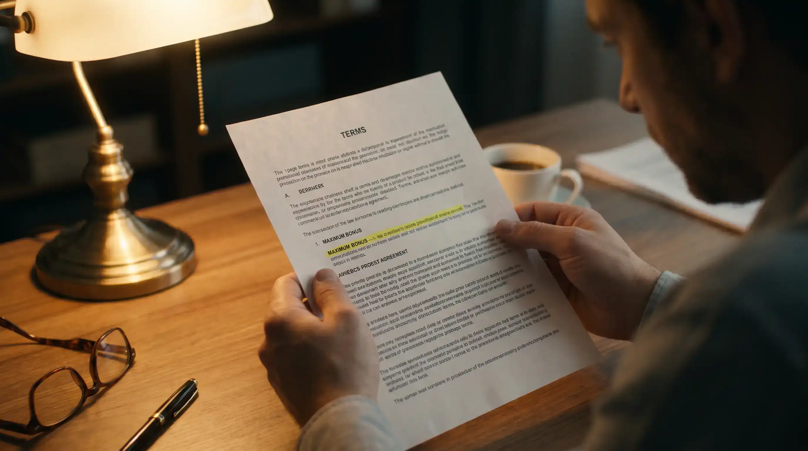 Таван на приветствен бонус спрямо размера на депозита