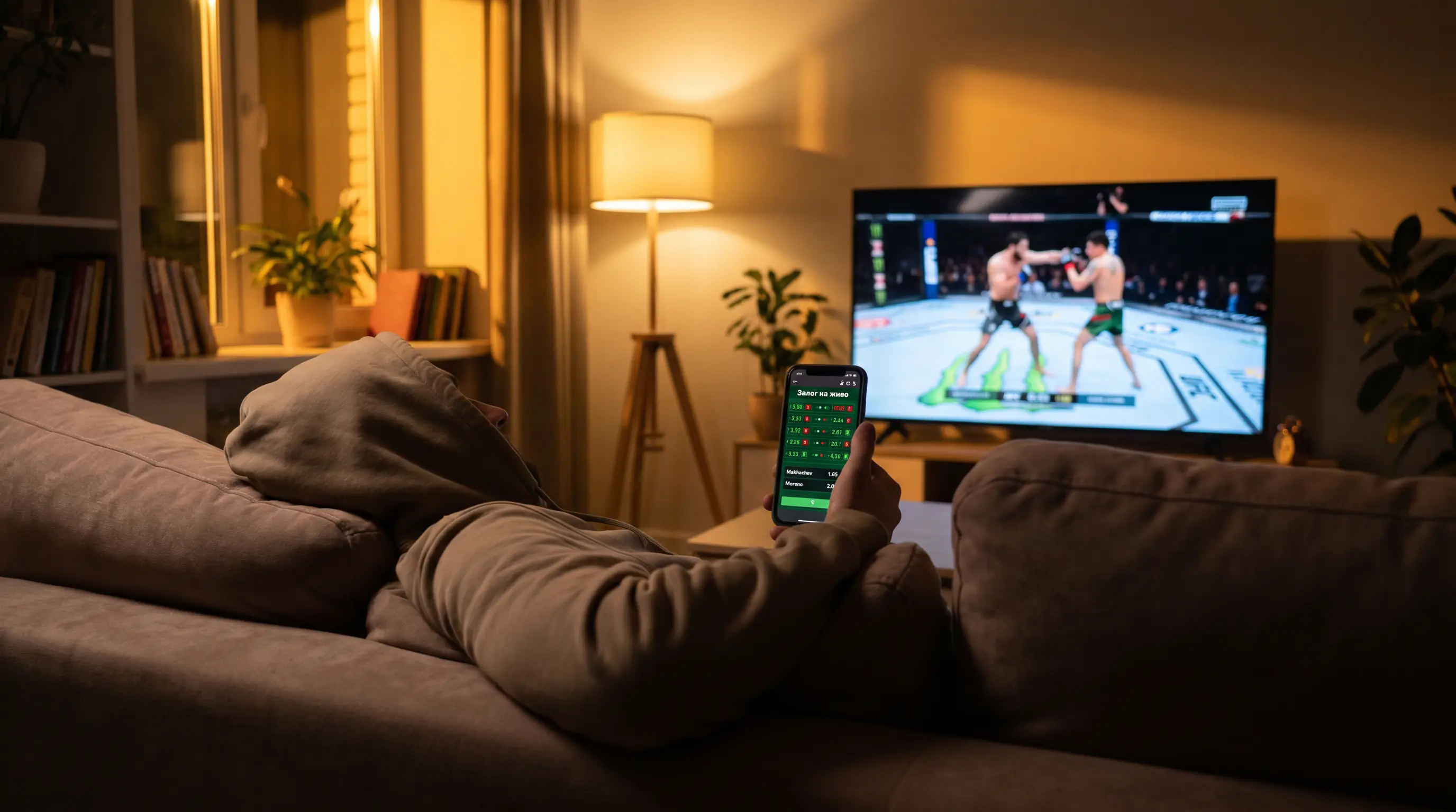 Live залози на UFC Fight Night в реално време през мобилно приложение